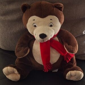 You Can Do It Sam Kohls Cares for Kids Brown Bear Christmas Stuffed Plush 11".